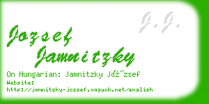 jozsef jamnitzky business card